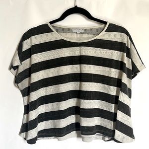 Women’s Cotton On Short Sleeve Striped Tee - Size: L